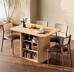 Dining table with storage