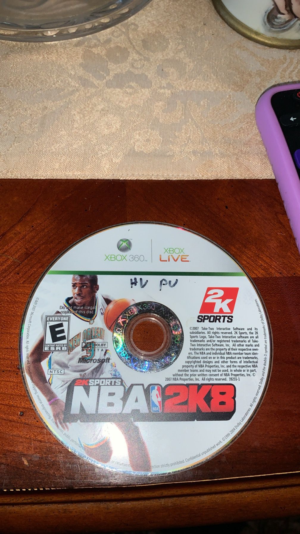 NBA 2K8 (Microsoft Xbox 360) *GAME DISC ONLY - TESTED*