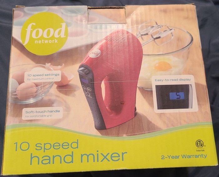 Food Network 10 Speed Hand Mixer