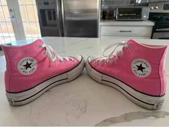 Pink Converse Platforms