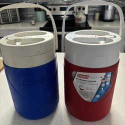 To Drink Coleman Coolers very Clean. Both For $20.