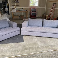 Dania Couch and Loveseat Set