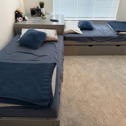 L Shape Twin Beds