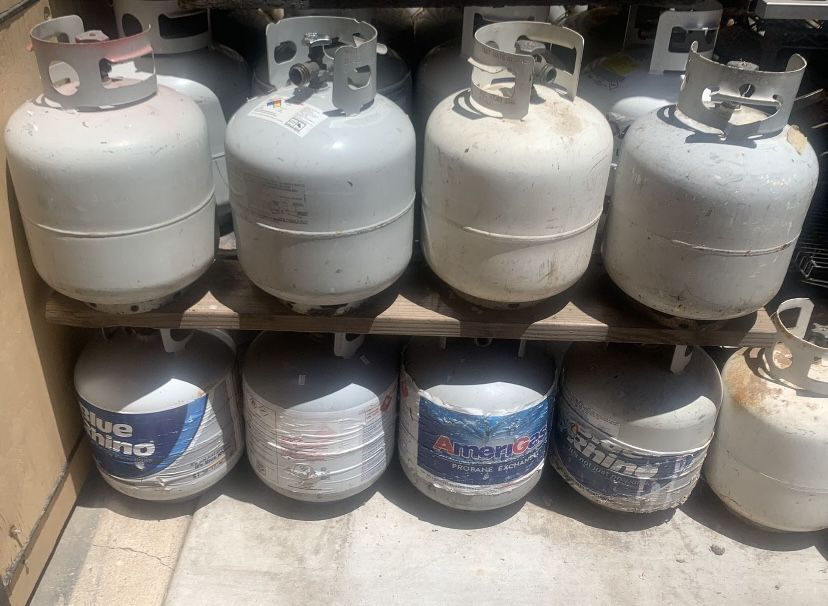 BlueRhino, AmeriGas, And Blank Propane Tanks