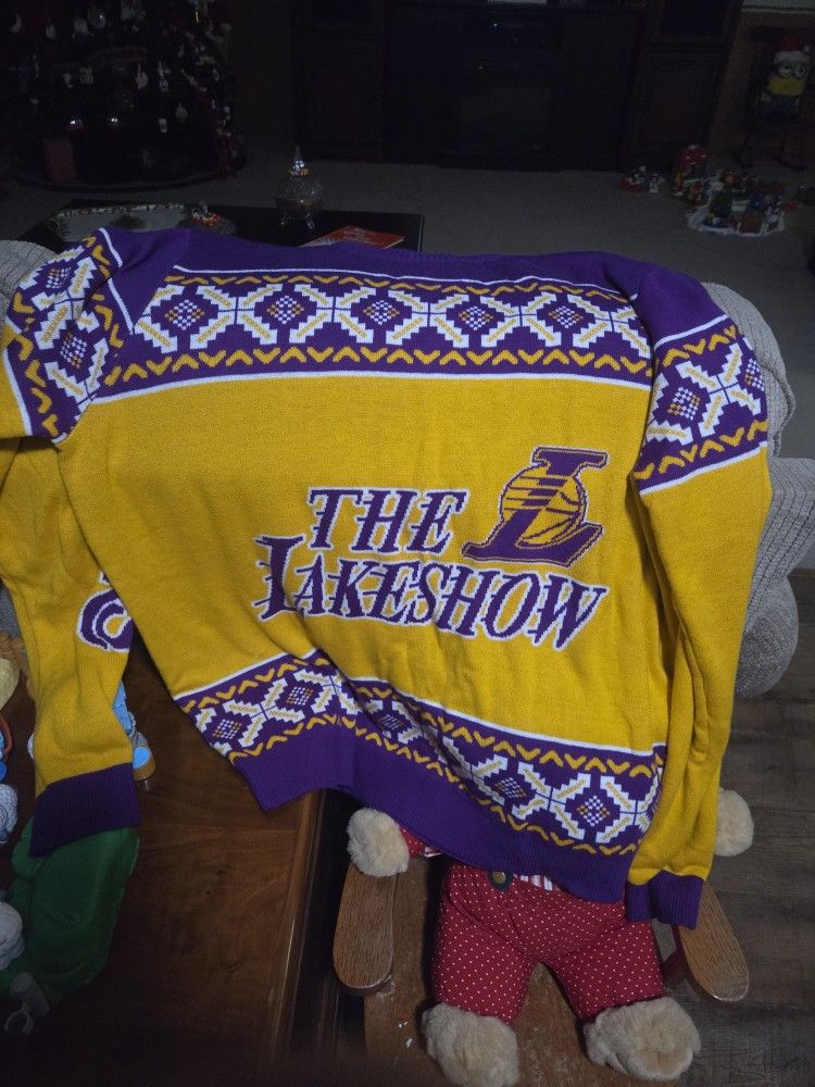 Mens Lakers Christmas Sweater