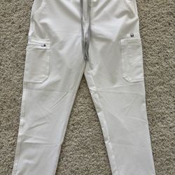 White FIGS Scrub Pants – Technical Collection (M/P) – $12