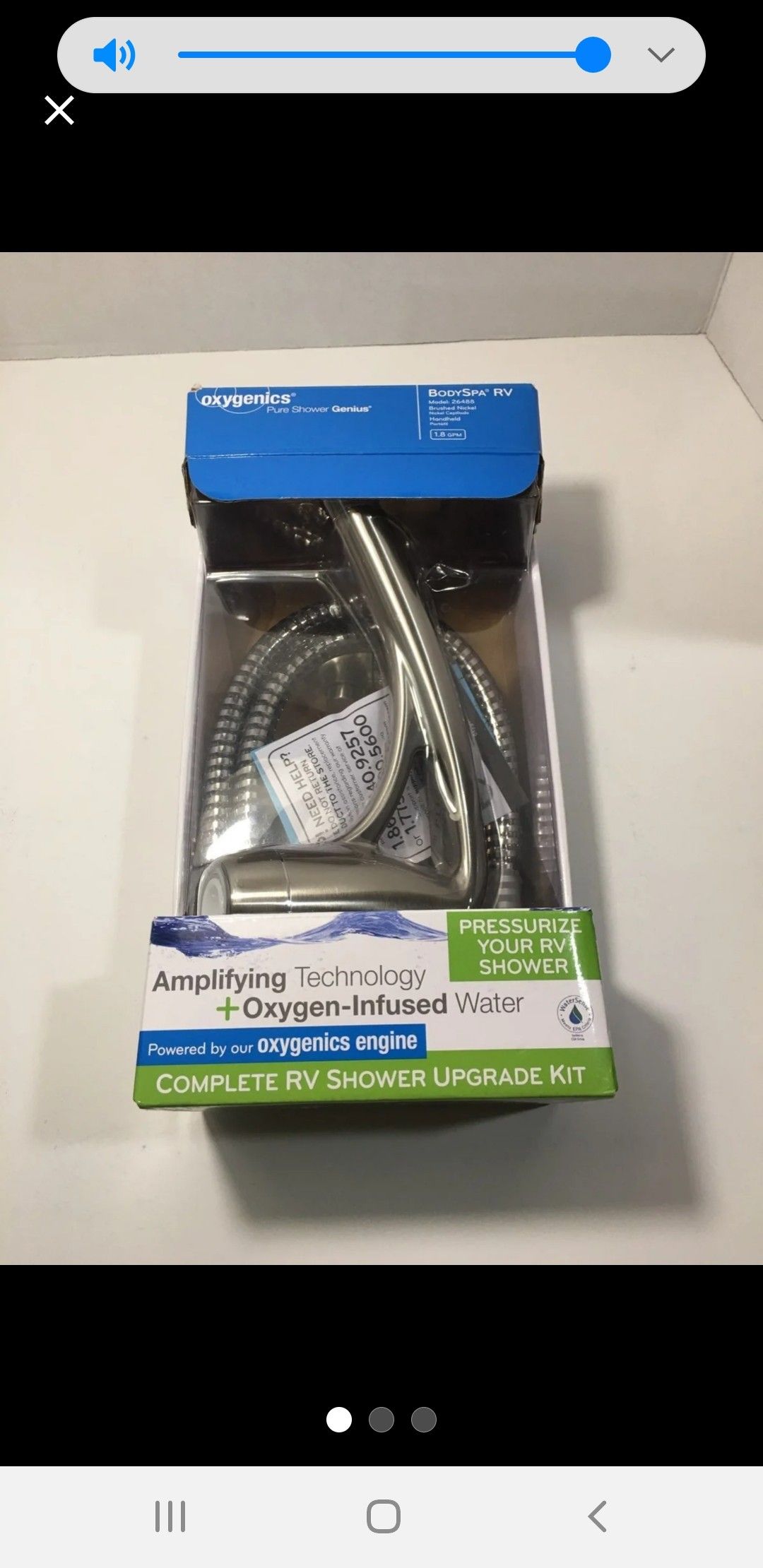 Oxygenics Body Spa RV shower head