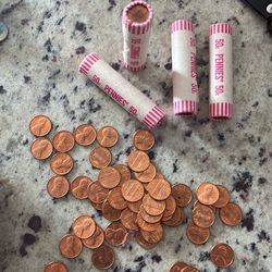 Some loose 1969 d penny’s and some rolls are all as they were in 69