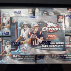 2025 NFL Topps Chrome Value Boxes -Sealed