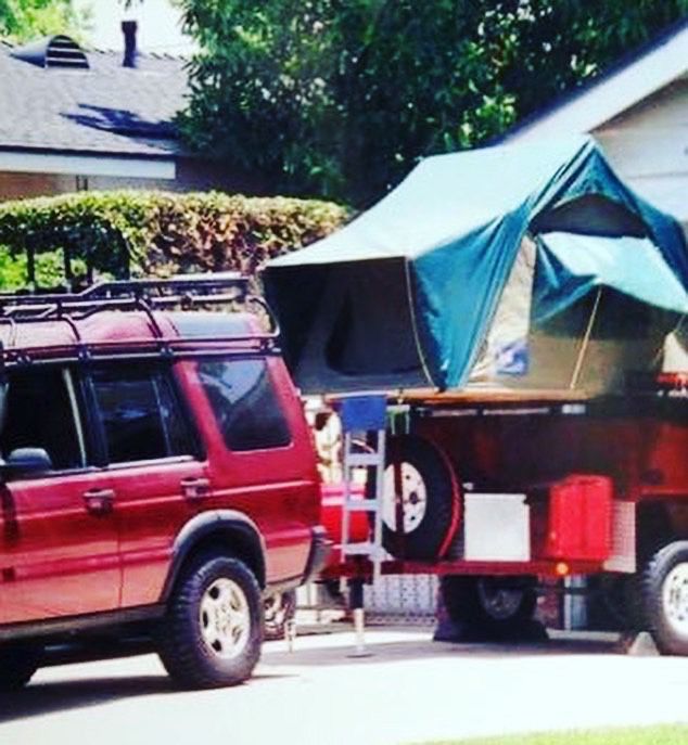 Off Grid Overland Trailer With Roof Top Tent 