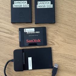 Atomos 240GB 3 X SSD Drives + Atomos USB Dock / Reader – Ready to Shoot