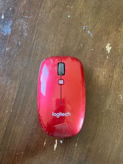 Logitech M557 Bluetooth Wireless Mouse (Red) - No USB Dongle Needed!