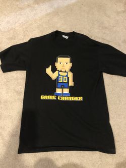 Stephen Curry 30 “Game Changer” Custom Print T Shirt Sz L