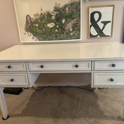 Solid Wood White desk