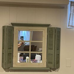 Hanging Mirrored Shelf