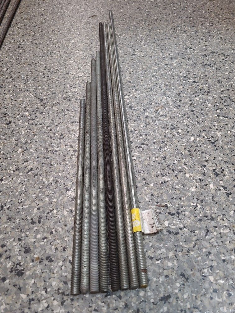 3/8-16 Threaded Rod Lot Everything Pictured
