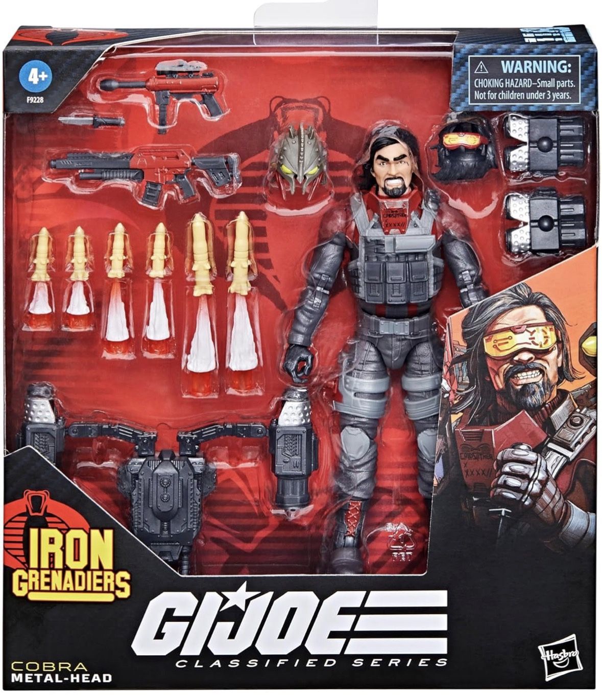 G.I. Joe Classified Series #118, Iron Grenadier Metal-Head, Deluxe Collectible 6