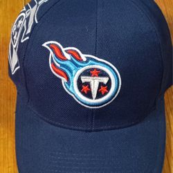Tennessee Titans Cap Hat Snapback Velcro Style Ward New Huge Logo NFL Ward Mcnair