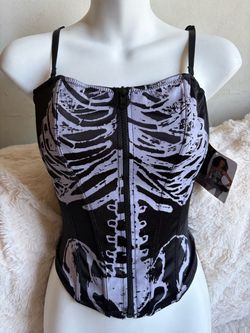 Spirit Halloween Skeleton Corset