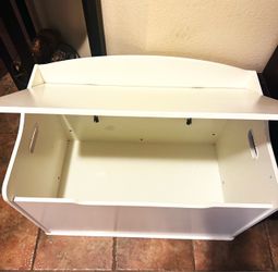 White Wooden Toy Box / Storage Chest