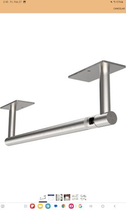 Stainless steel paper towel holder under cabinet (44)