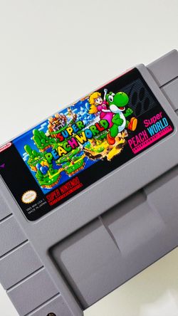 Super Peach World DX For Super Nintendo SNES Game Cartridge