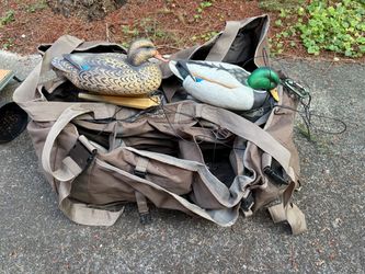 Duck decoys and decoy bag
