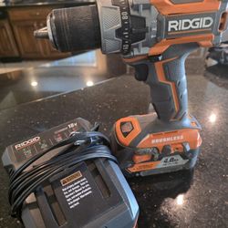 Rigid Hammer Drill With 4.0 Battery & Charger