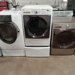 Kenmore Elite Washing Machine Front Load On Pedestal Comes With A 30-day Warranty And Free Delivery