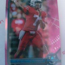 2022 Bowman CJ Stroud No.90 Sports Card