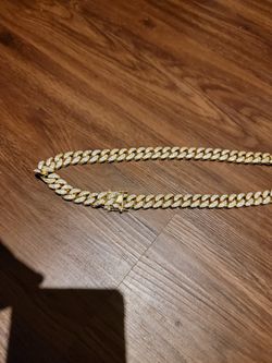 ICED OUT BRASS CZ CUBAN CHAIN