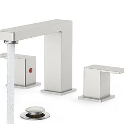 Brushed Nickel Widespread Bathroom Sink Faucet – 3 Hole Set (New)