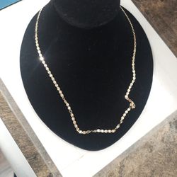 14k 3 Tone 22" Gucci Necklace 