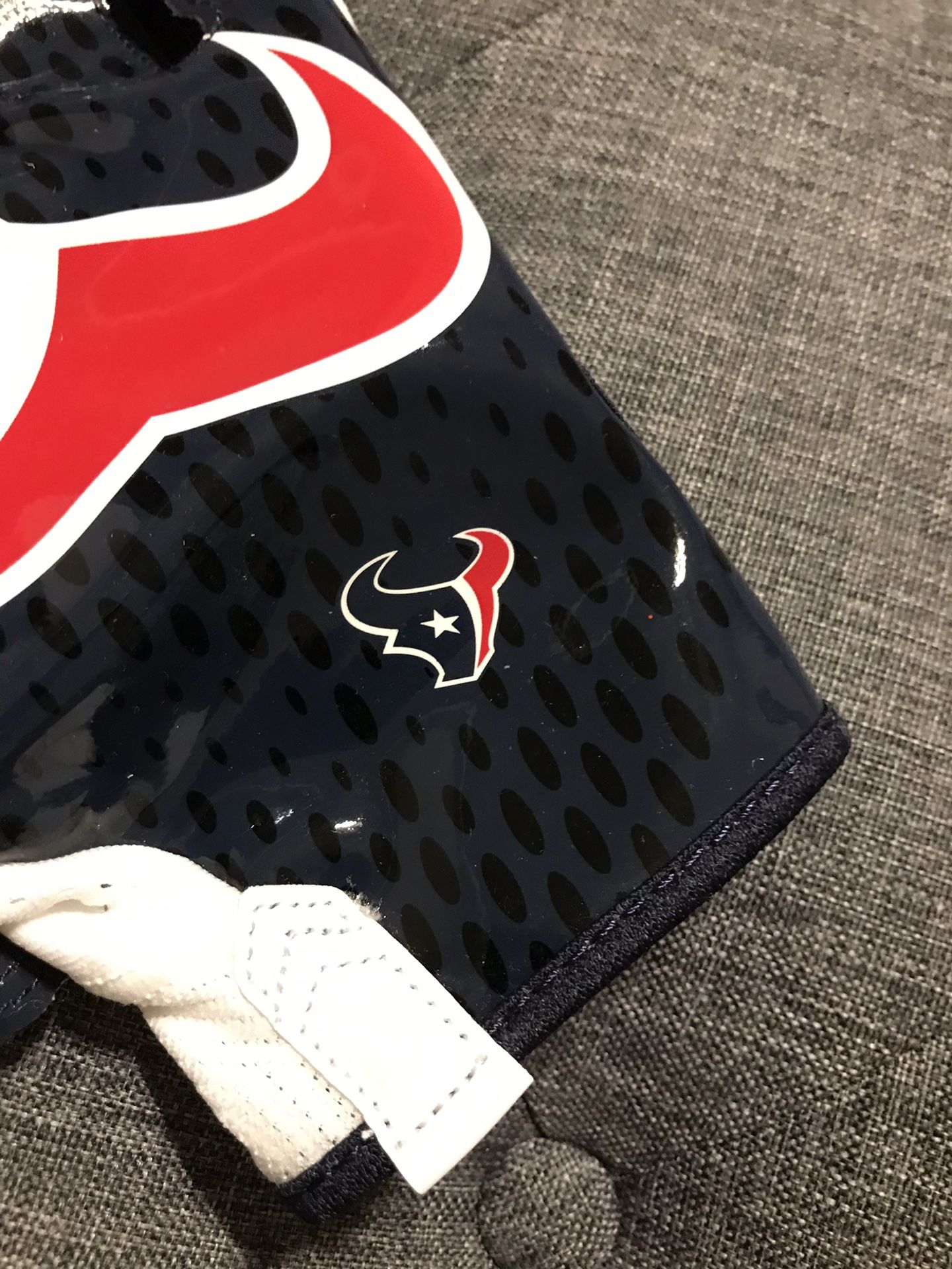 Nike Vapor Knit Football Gloves Houston Texans White/Blue