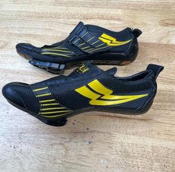 Vintage DUEGI Lightning Cycling Shoes Biking 40EU 7-7.5 US with Cleats Italy 90s