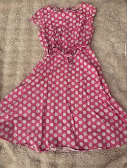 Pink Polkadot dress Medium