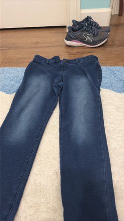 Dark blue jegging stretchy size: L 10/12