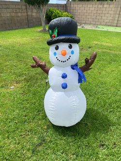 Snowman Christmas Inflatable Lawn Decoration
