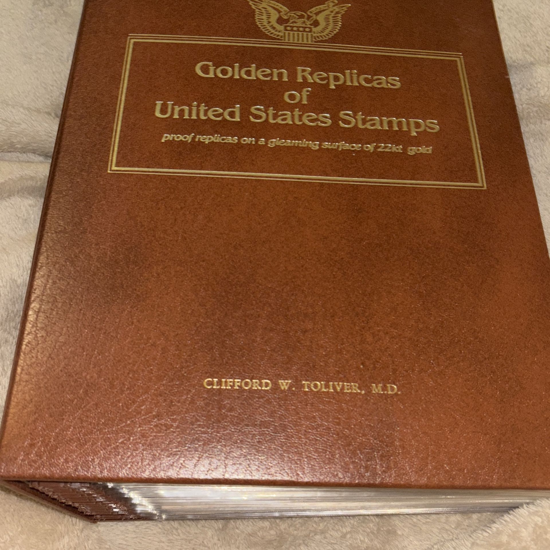 GOLDEN REPLICAS OF UNITED STATES STAMPS Some They total of 75