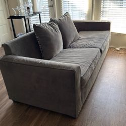 Gray Couch With Pull Pull Bed 