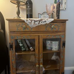 Vintage Wood Entry Table 