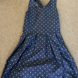 Girls Size 16 Blue Dress With White Stars New Without Tags 