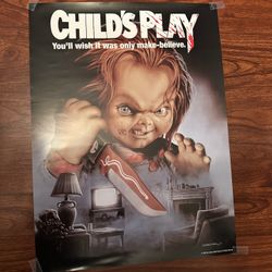 1988 Childs Play Original Poster 10/10 Condition 