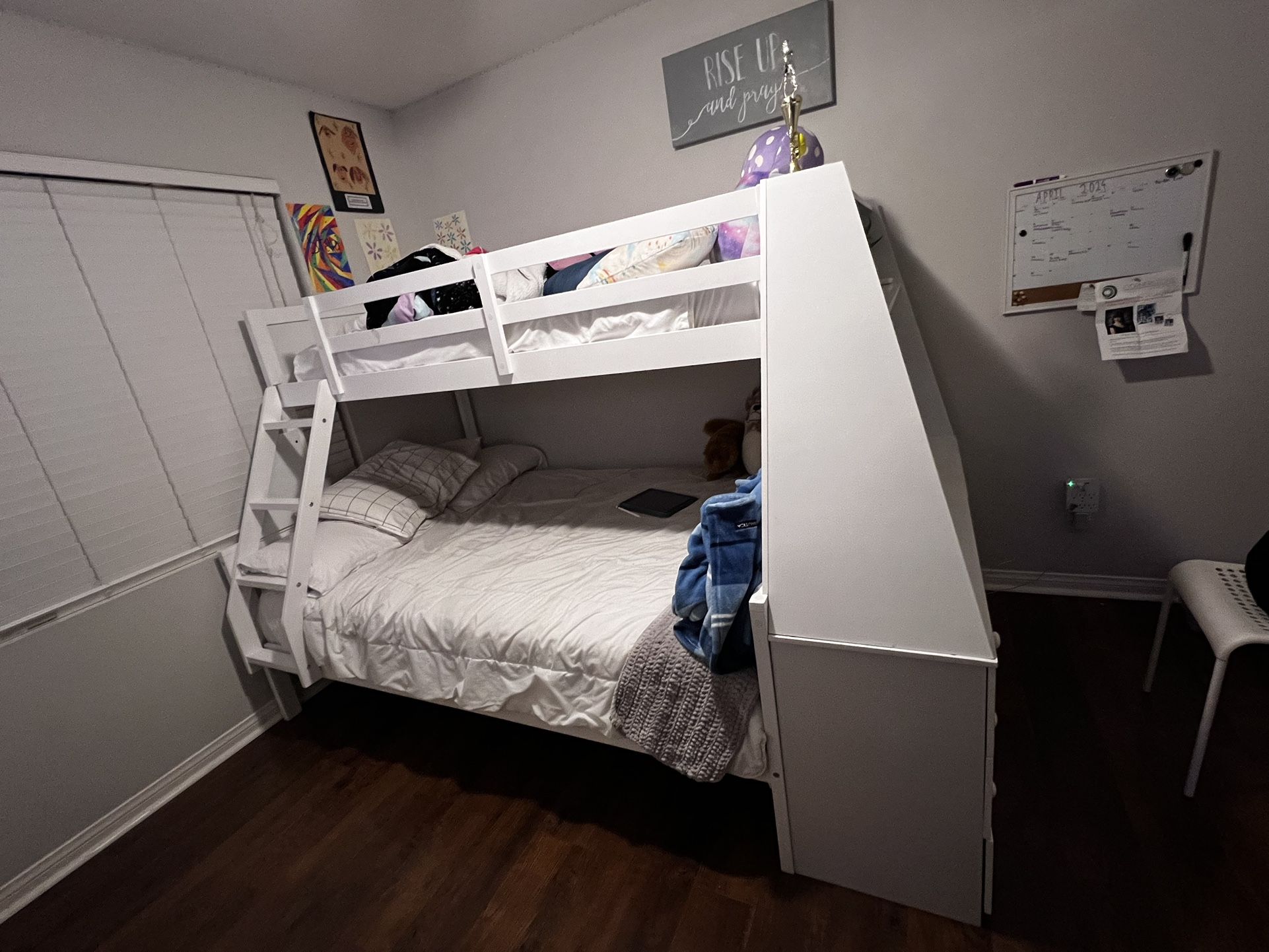 White Bunk Bed