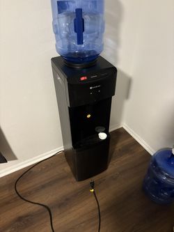 Matte Black Top Load Water Dispenser