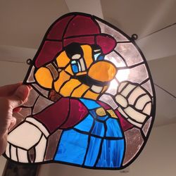 Stain Glass Custom Mario