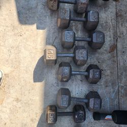 30-50 Pound Dumbbells