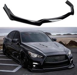 Infiniti Q50 Front Lip Splitter 2018-2024 Gloss Black - New/Open Box