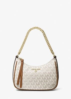 Michael Kors Vanilla Cream With Gold Chain Pouchette
