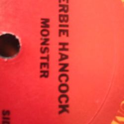 HERBIE HANCOCK MONSTER VINYL ALBUM NO COVER NO SLEEVE $25 FINAL PRICE SAME DAY SHIPPING 